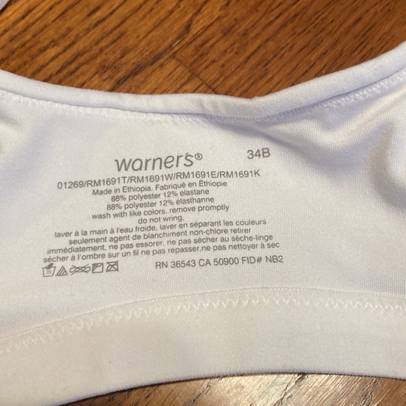 🌸NWT WARNERS 34B Cloud 9 Wireless Bra - Picture 10 of 11